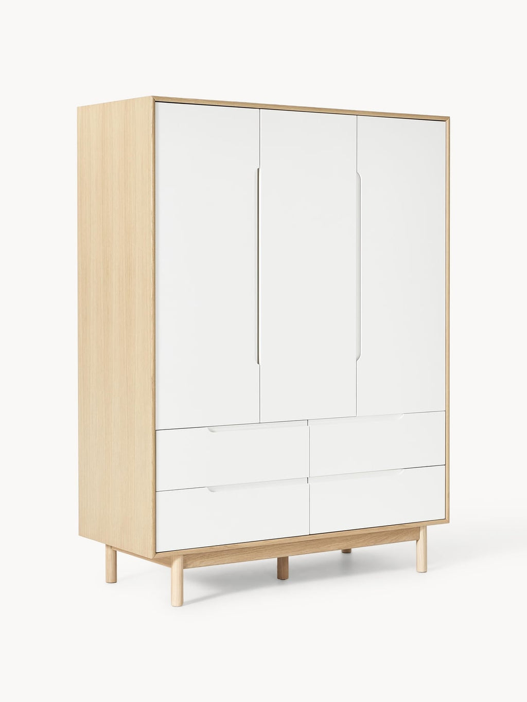 Cassy Wardrobe, 3-door — Off-White
