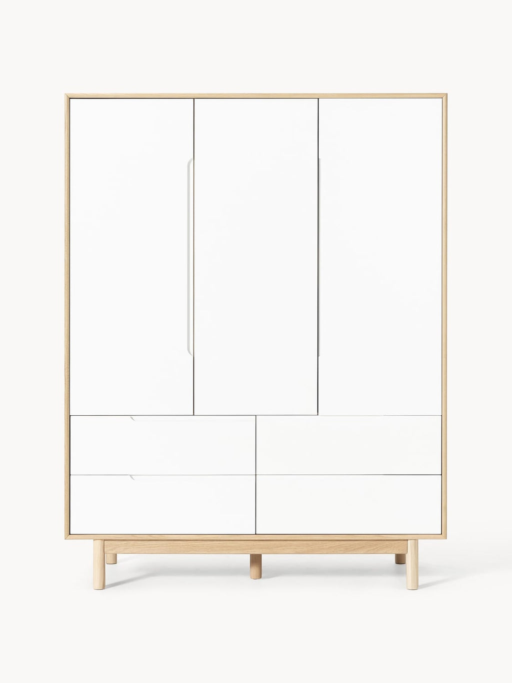 Cassy Wardrobe, 3-door — Off-White