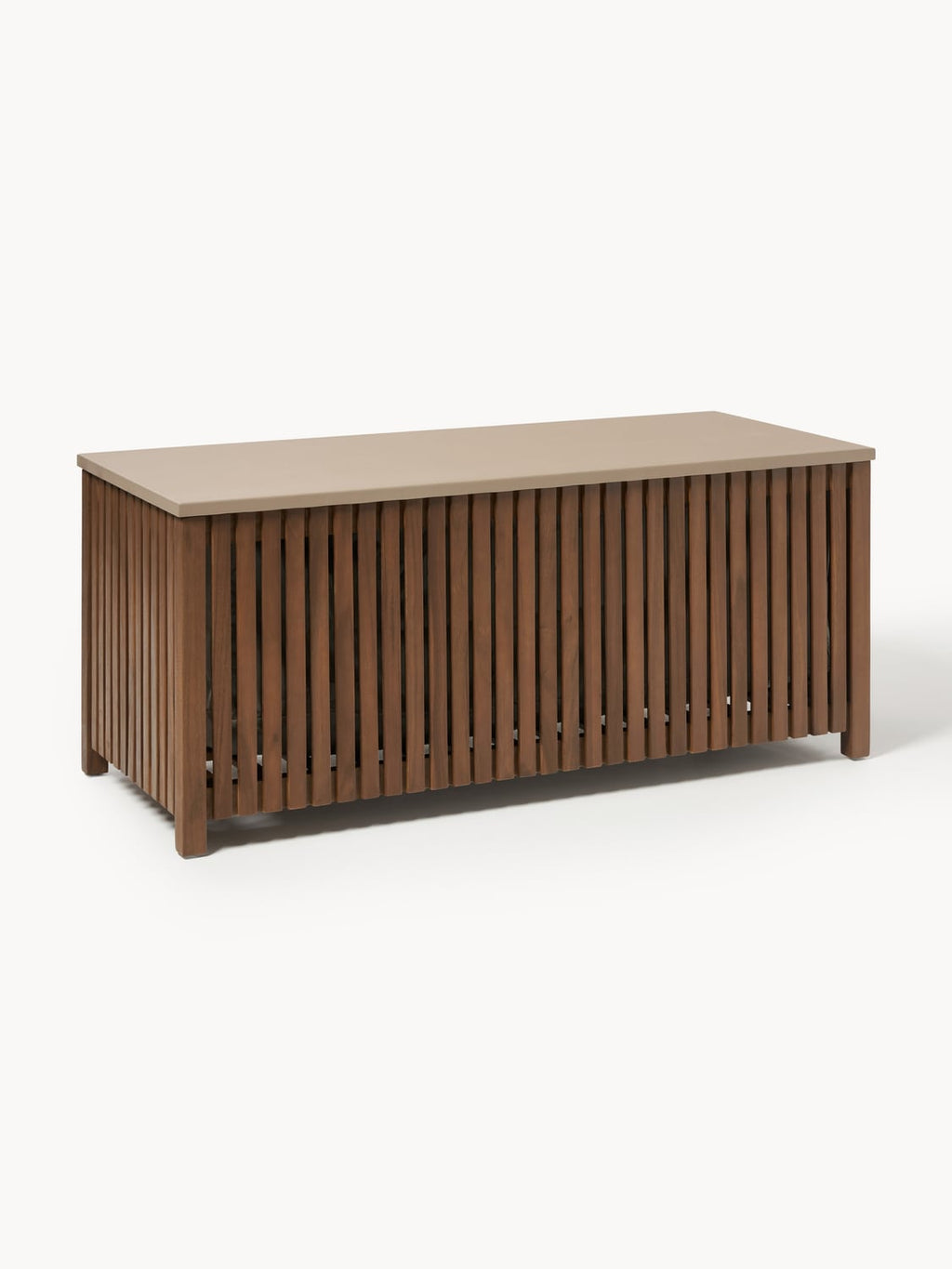 Arkin Garden Storage Box in Acacia with Insert, B 129 cm — Brown