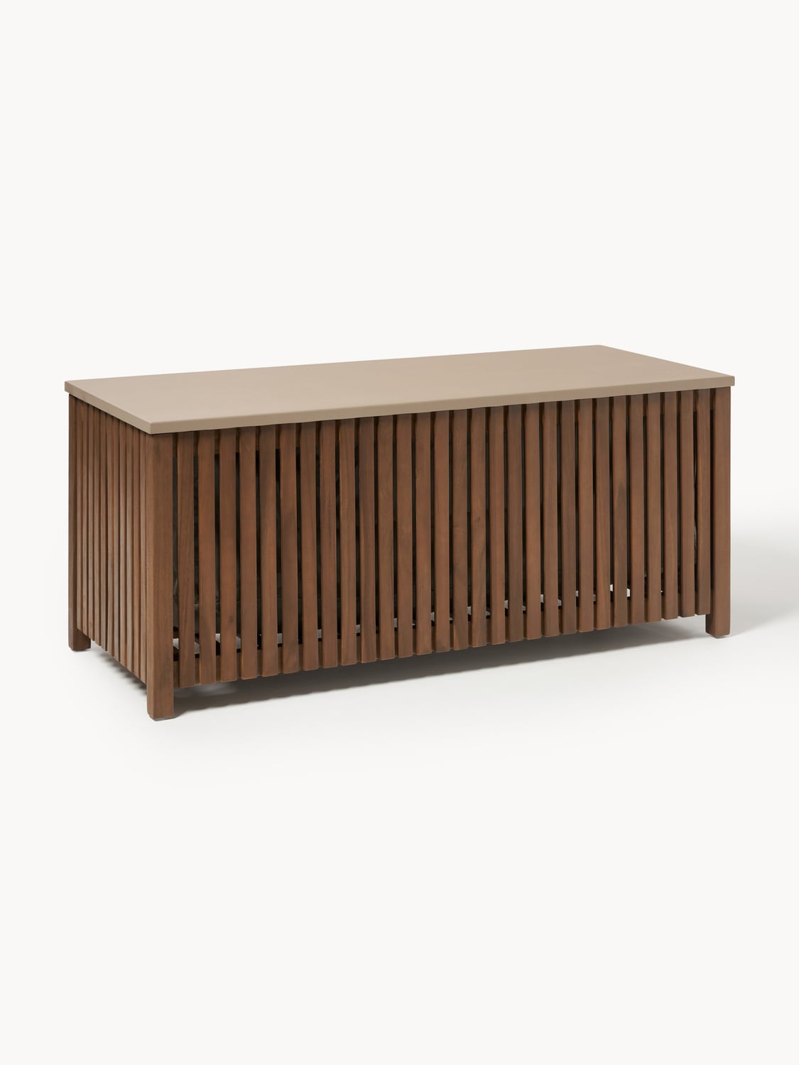 Arkin Garden Storage Box in Acacia with Insert, B 129 cm — Brown