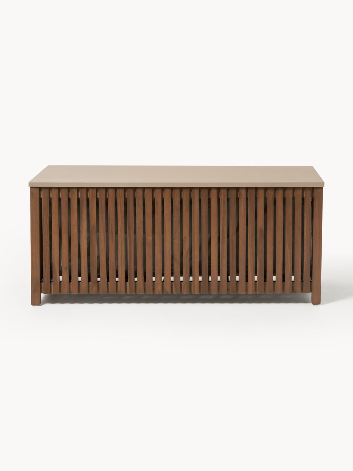 Arkin Garden Storage Box in Acacia with Insert, B 129 cm — Brown