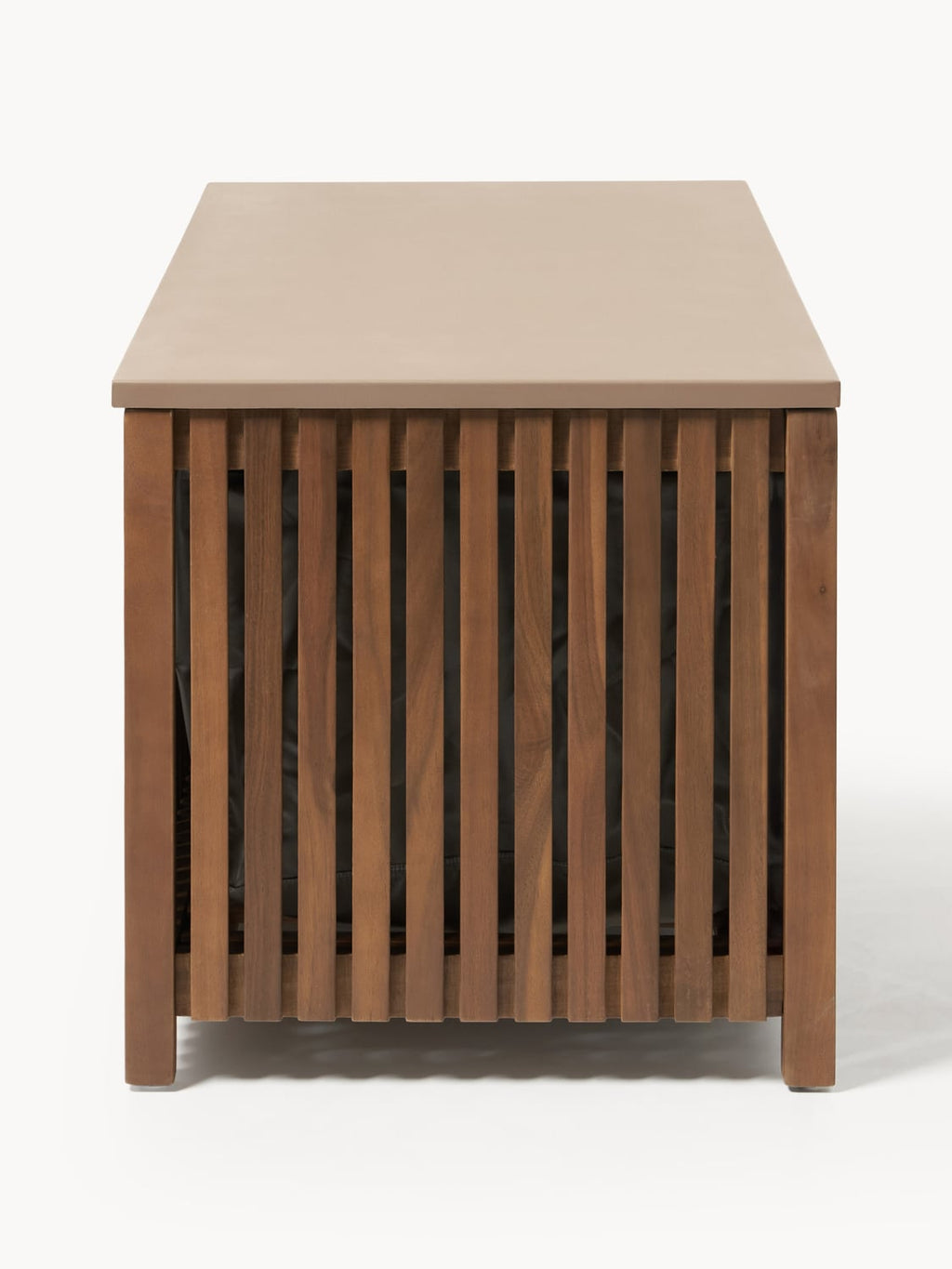 Arkin Garden Storage Box in Acacia with Insert, B 129 cm — Brown
