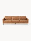 Hunter Leather-Sofa (3-seater) — Camel