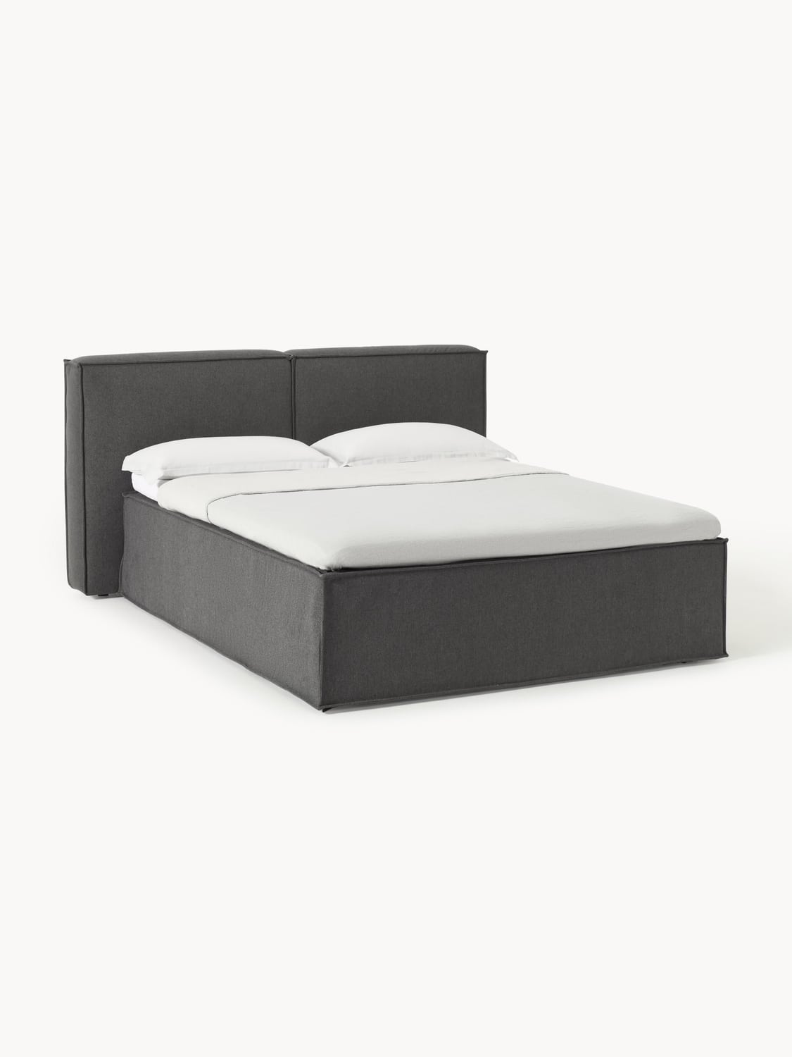 Lennon Box-Spring Bed — Taupe