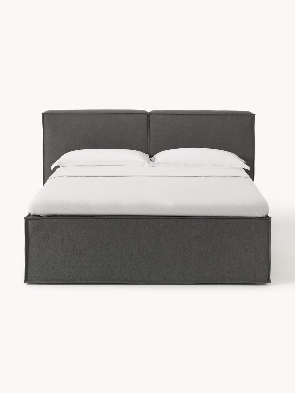 Lennon Box-Spring Bed — Taupe