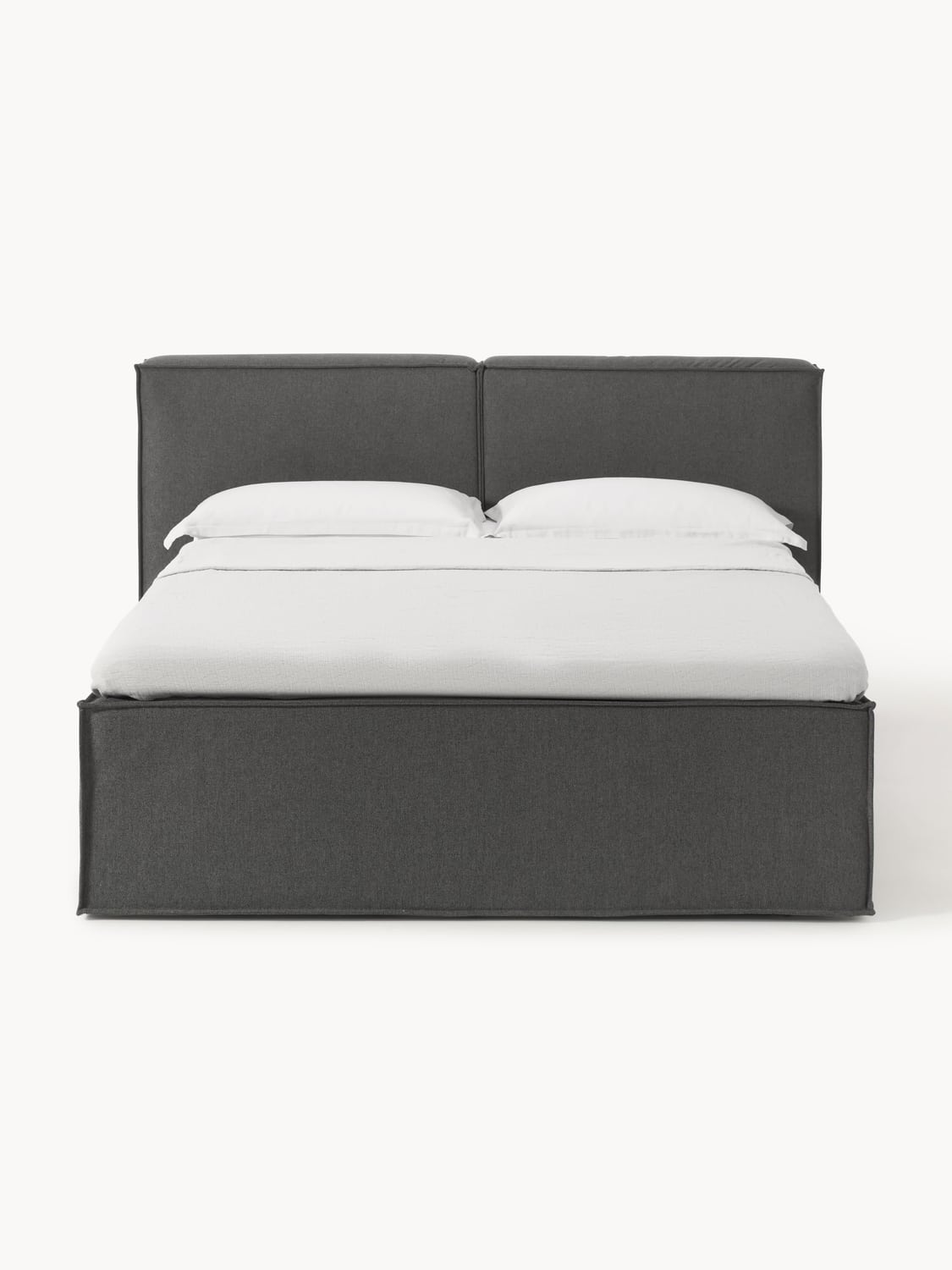 Lennon Box-Spring Bed — Taupe