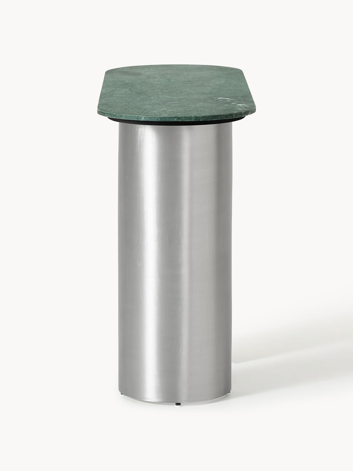 Noam Console Table with Marble Top — Stone Grey