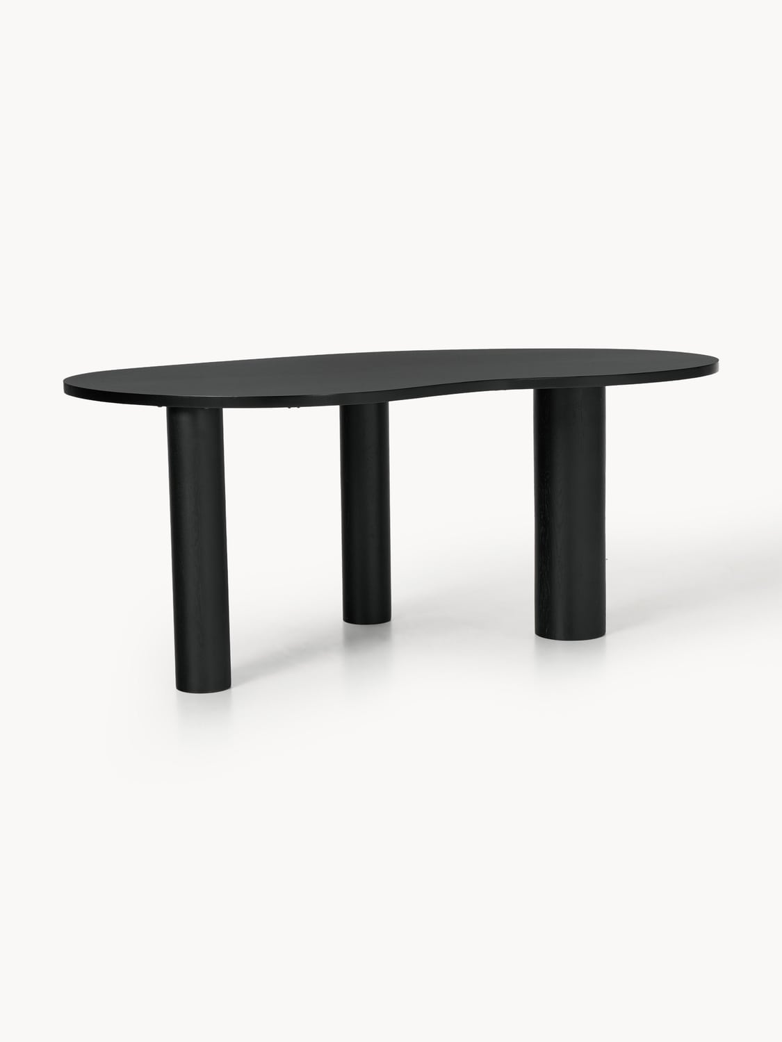 Naruto Dining Table in Oak in Organic Form, in various sizes — Taupe