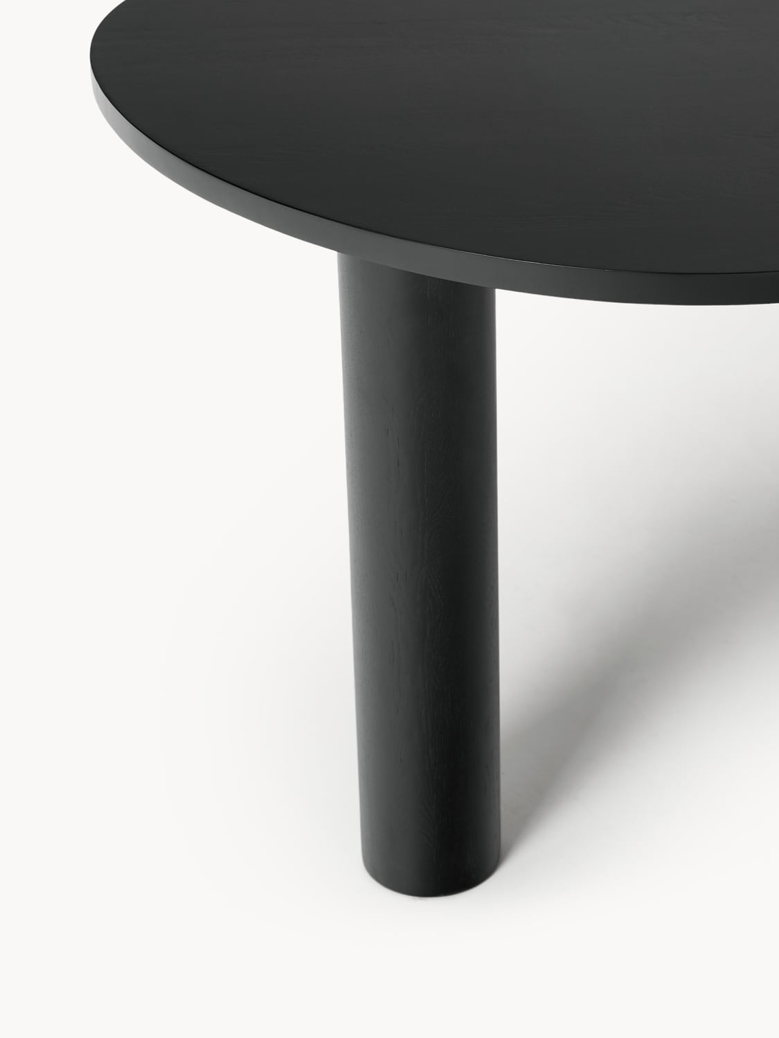 Naruto Dining Table in Oak in Organic Form, in various sizes — Taupe