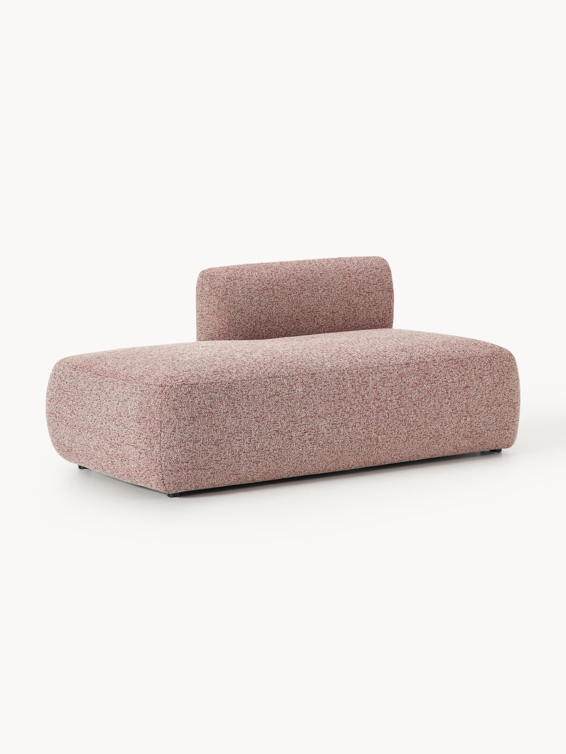 Sofia Bouclé-Chaise-Module — Warm Grey