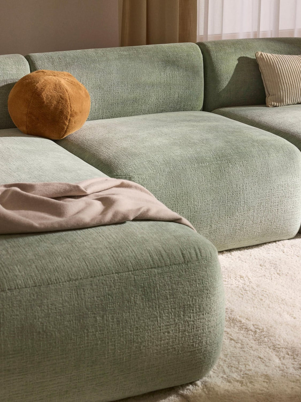 Sofia Middle Module — Linen Beige