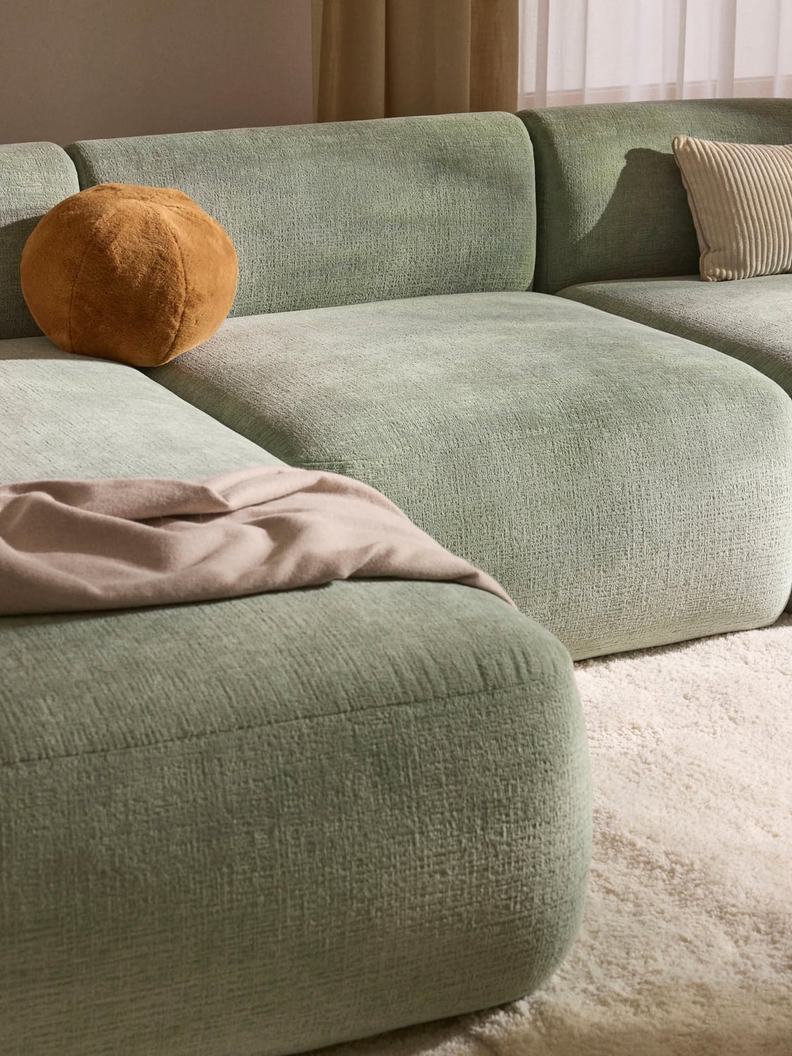 Sofia Middle Module — Linen Beige
