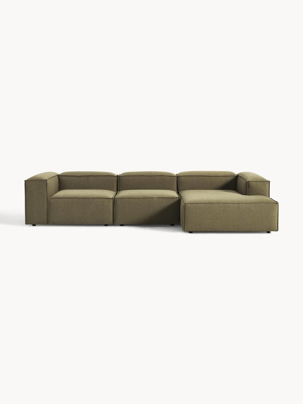 Lennon Modular Corner Sofa (4-seater) — Olive