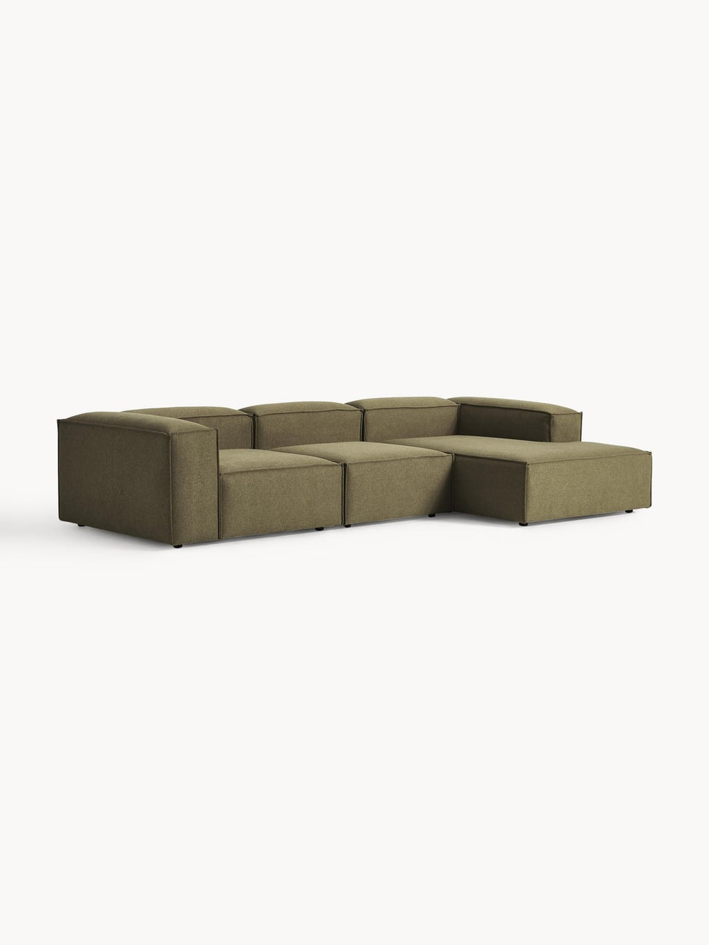 Lennon Modular Corner Sofa (4-seater) — Olive
