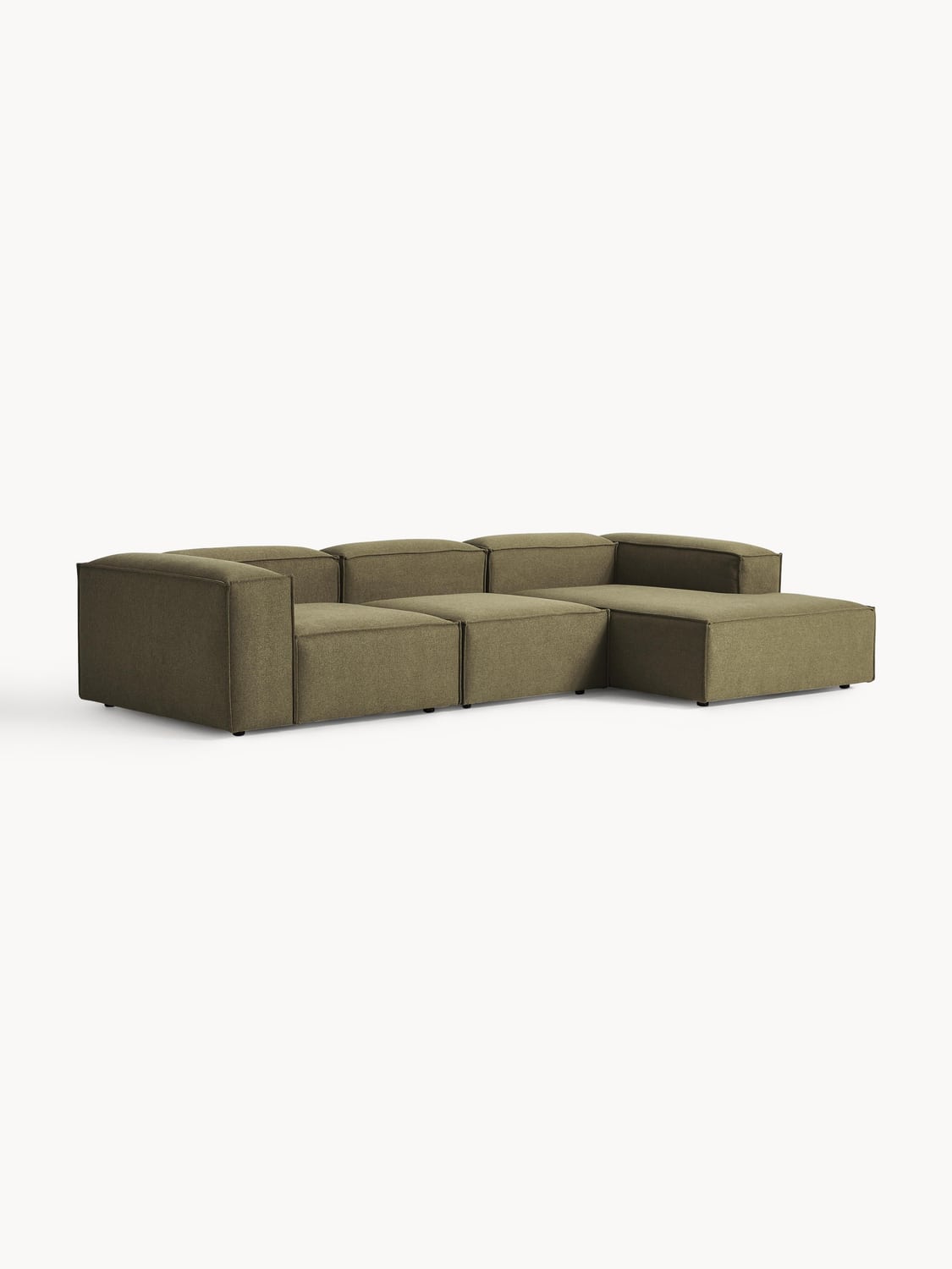 Lennon Modular Corner Sofa (4-seater) — Olive
