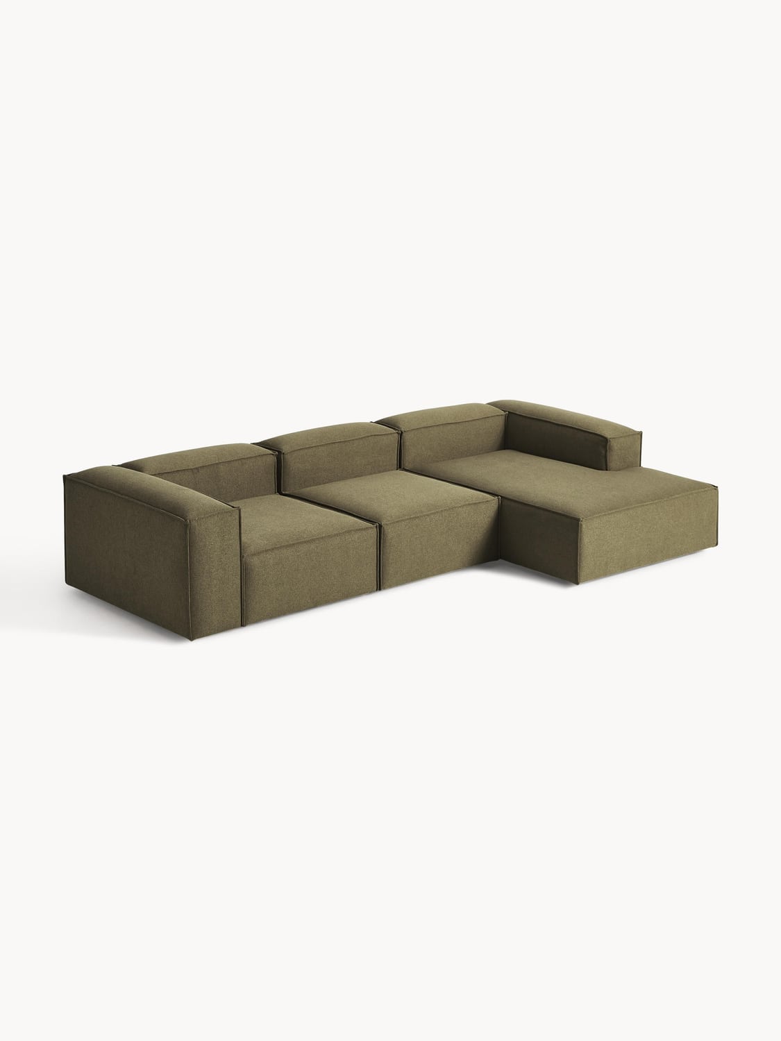 Lennon Modular Corner Sofa (4-seater) — Olive