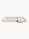 Wolke Modular Bouclé Corner Sofa (4-seater) — Blush