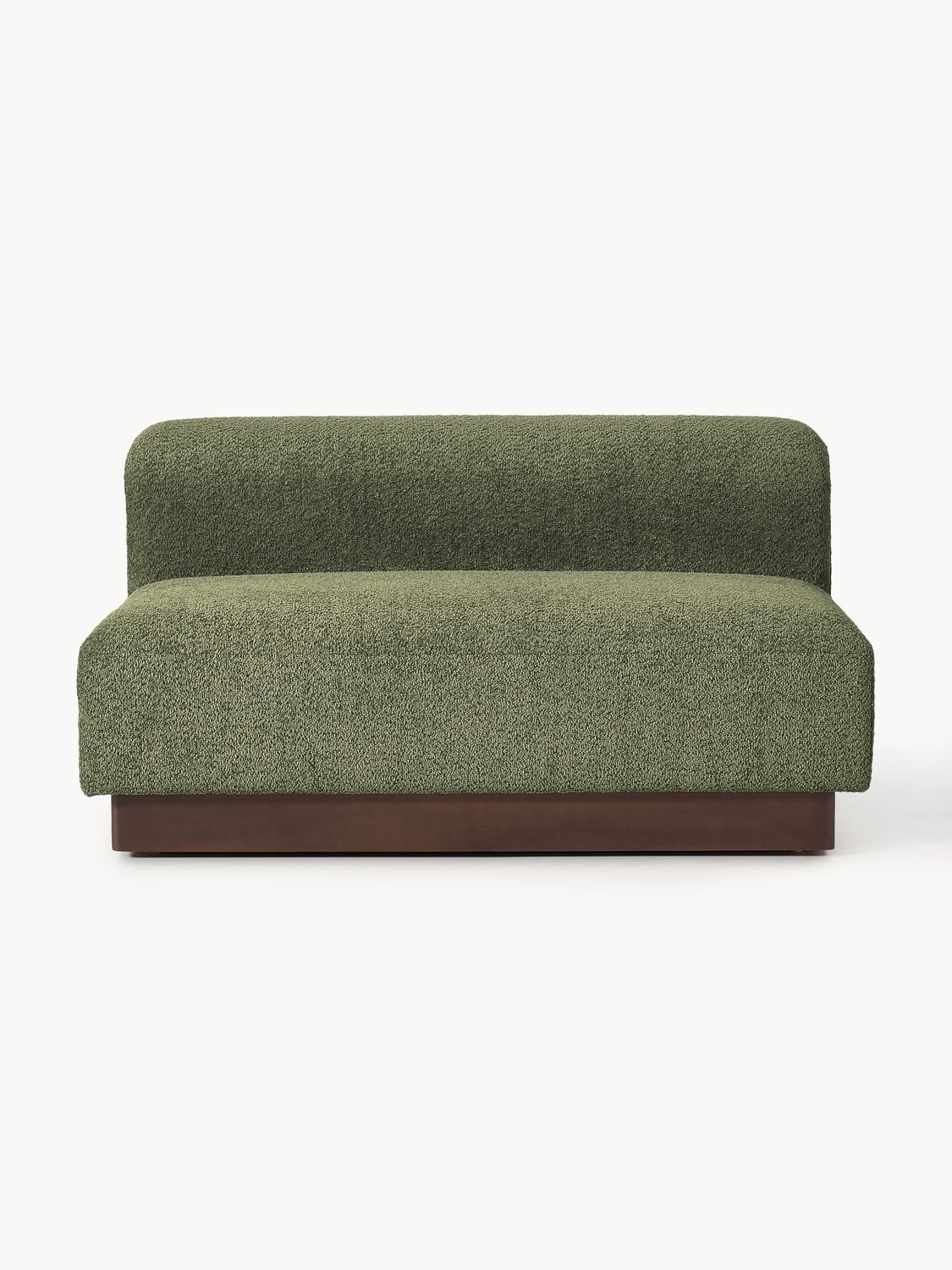 Natalie Sofa (2-seater) in Teddy Bouclé — Olive
