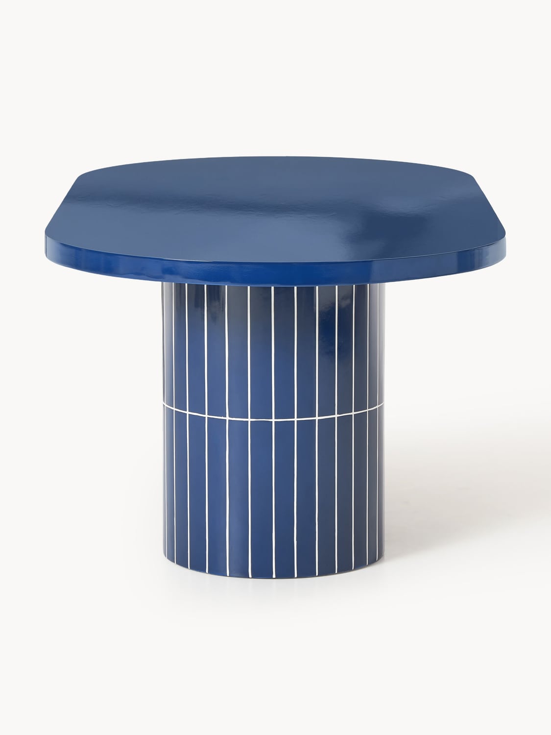 Saya Oval Garden Dining Table, 200 x 100 cm — Blue