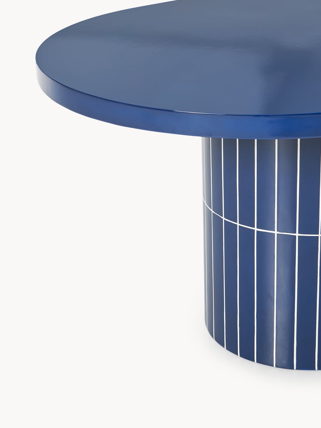 Saya Oval Garden Dining Table, 200 x 100 cm — Blue