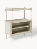 Rio Shelving Unit with Open Storage — Taupe
