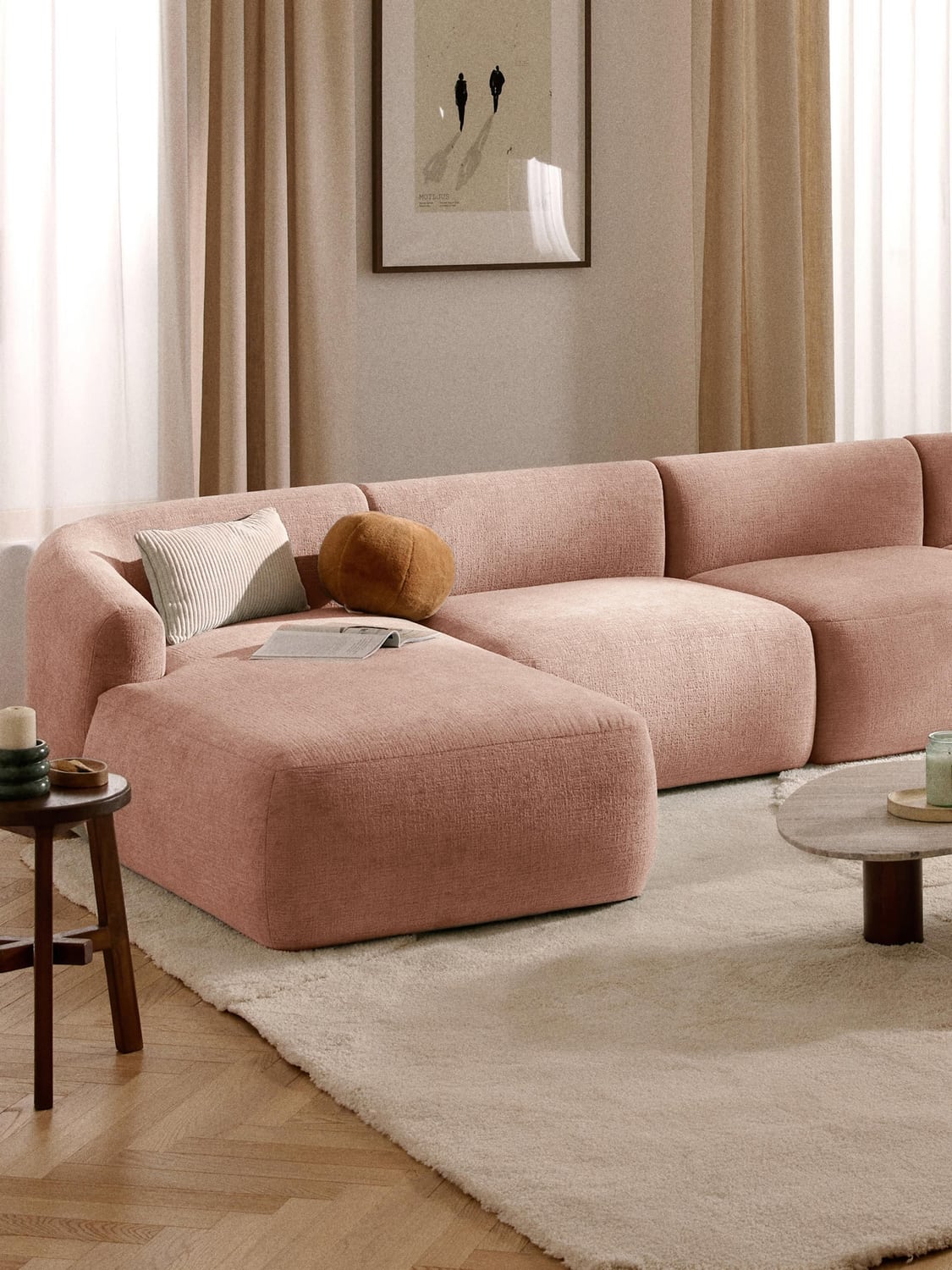 Sofia Chaise-Corner Module — Beige
