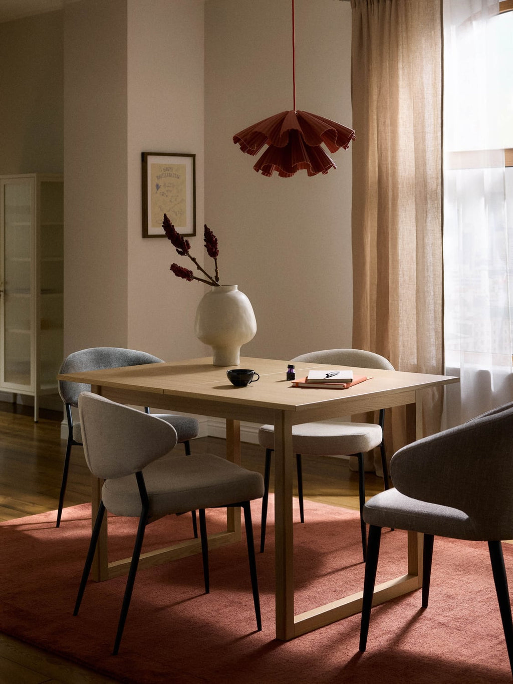 Calla Extendable Dining Table, in various sizes — Beige