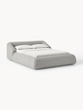 Sofia Bouclé Upholstered Bed — Sand Beige