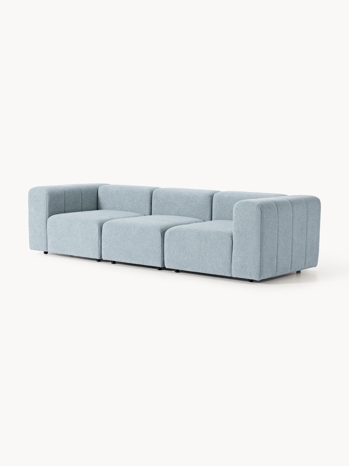 Lena Modular Bouclé Sofa (4-seater) — Lilac