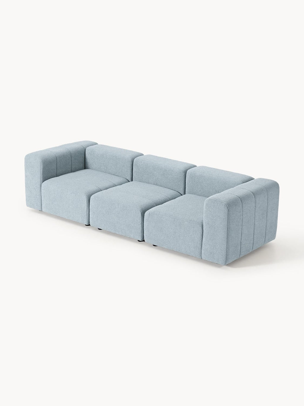 Lena Modular Bouclé Sofa (4-seater) — Lilac