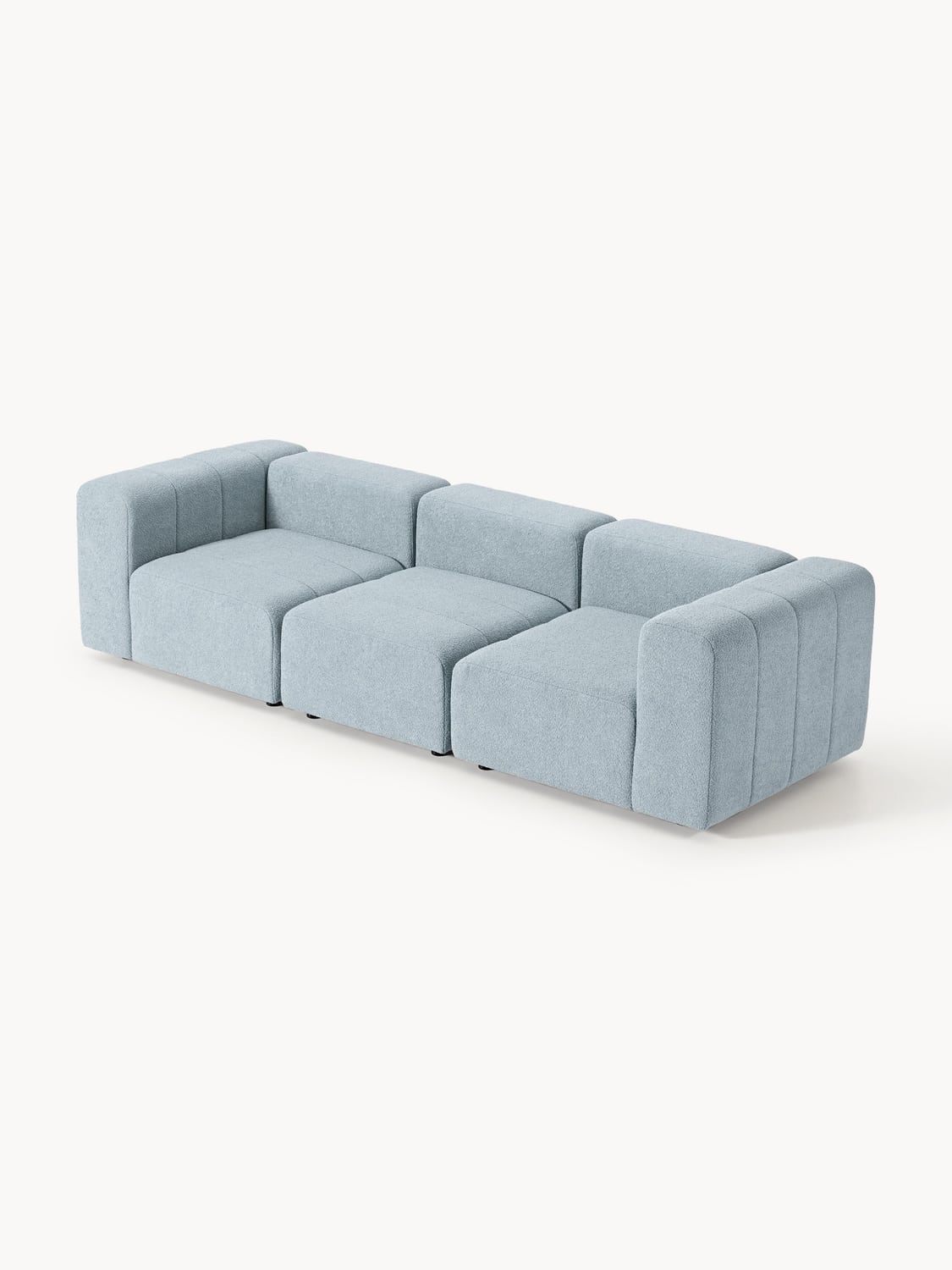 Lena Modular Bouclé Sofa (4-seater) — Lilac