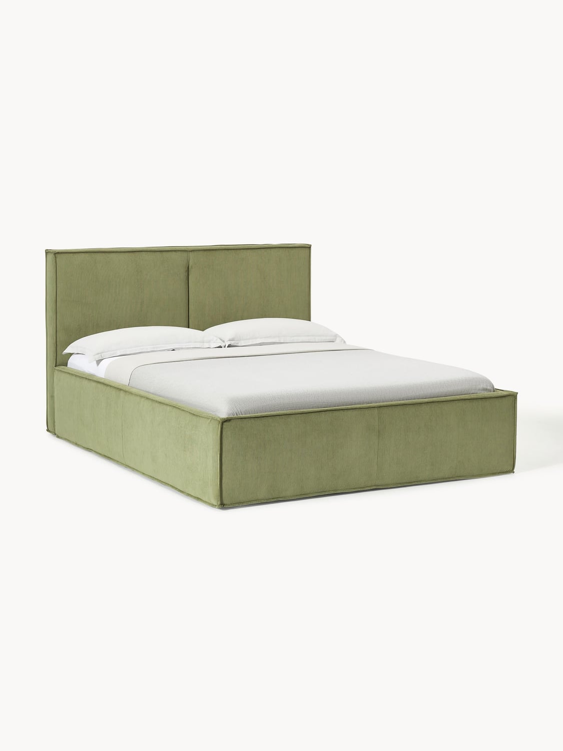 Dream Corduroy-Upholstered Bed — Sage