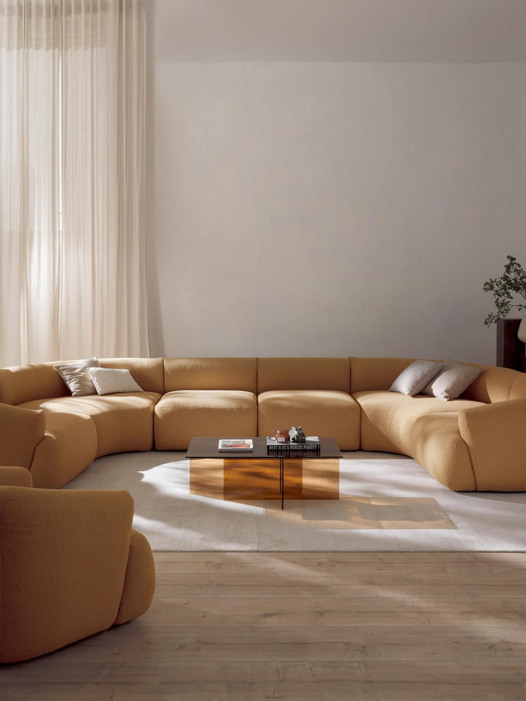 Sofia Modular Bouclé XL Sofa — Camel