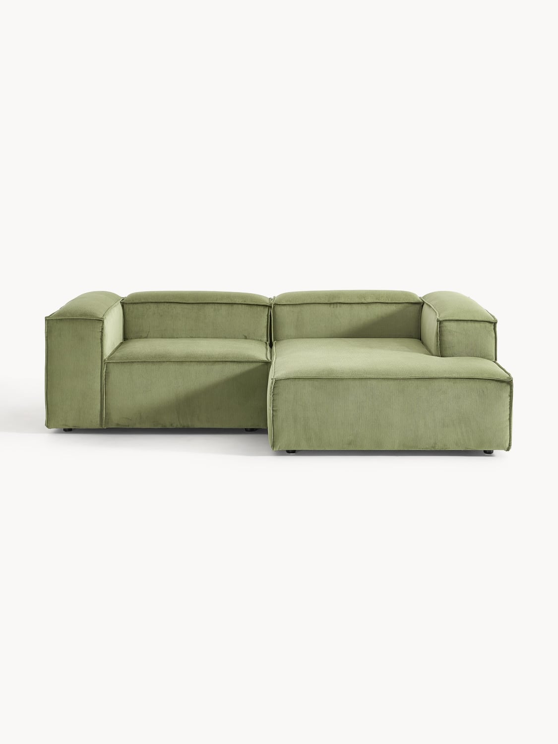 Lennon Modular Corner Sofa (2-seater) in Corduroy — Taupe