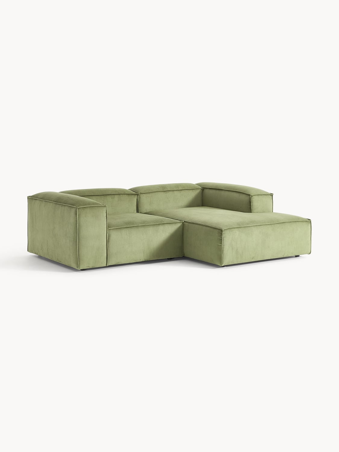 Lennon Modular Corner Sofa (2-seater) in Corduroy — Taupe