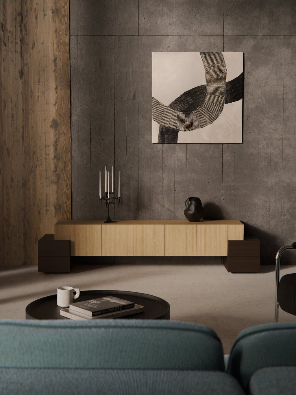 Pino TV-Lowboard in Wood — Dune