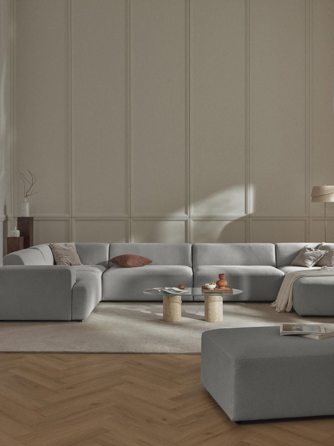 Melva XL Sofa — Oatmeal