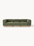 Natalie Modular Sofa (3-seater) in Teddy Bouclé — Olive