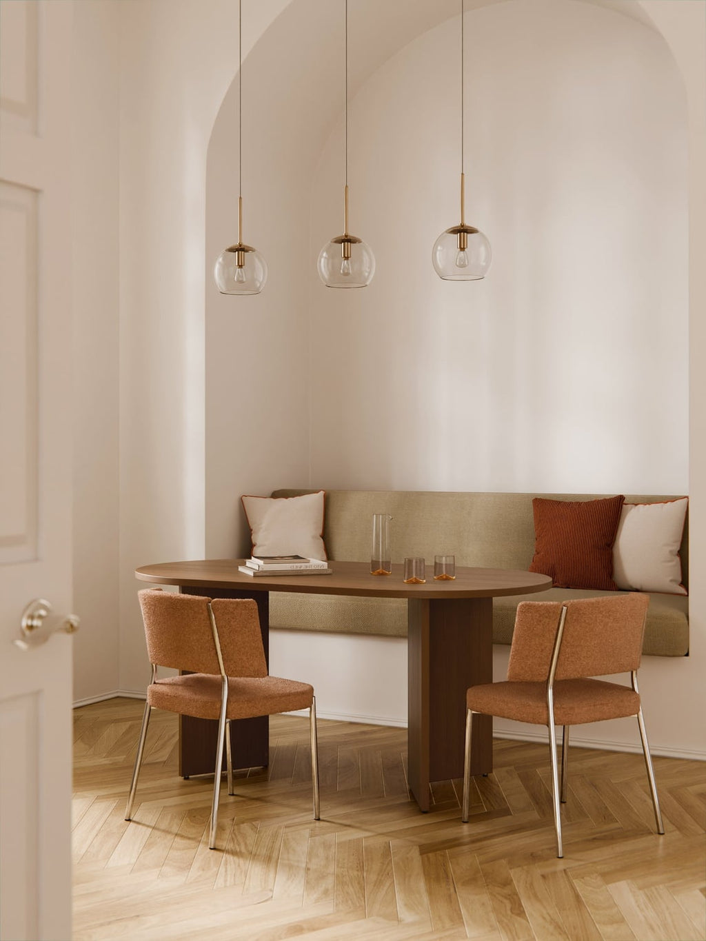 Toni Oval Wood-Dining Table, in various sizes — Olive
