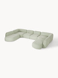 Wolke Modular Bouclé XL Sofa — Light Grey