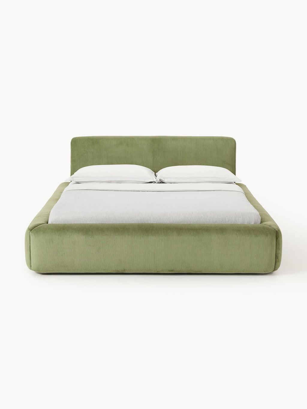 Melva Upholstered Bed — Sage