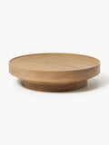Benno Round XL Coffee Table in Mango Wood — Camel