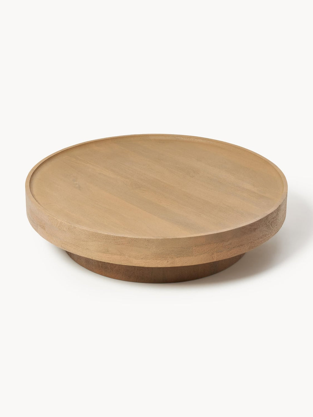 Benno Round XL Coffee Table in Mango Wood — Camel
