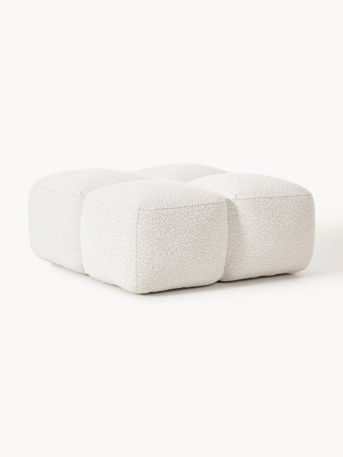 Tayla Sofa Ottoman in Bouclé — Off-White