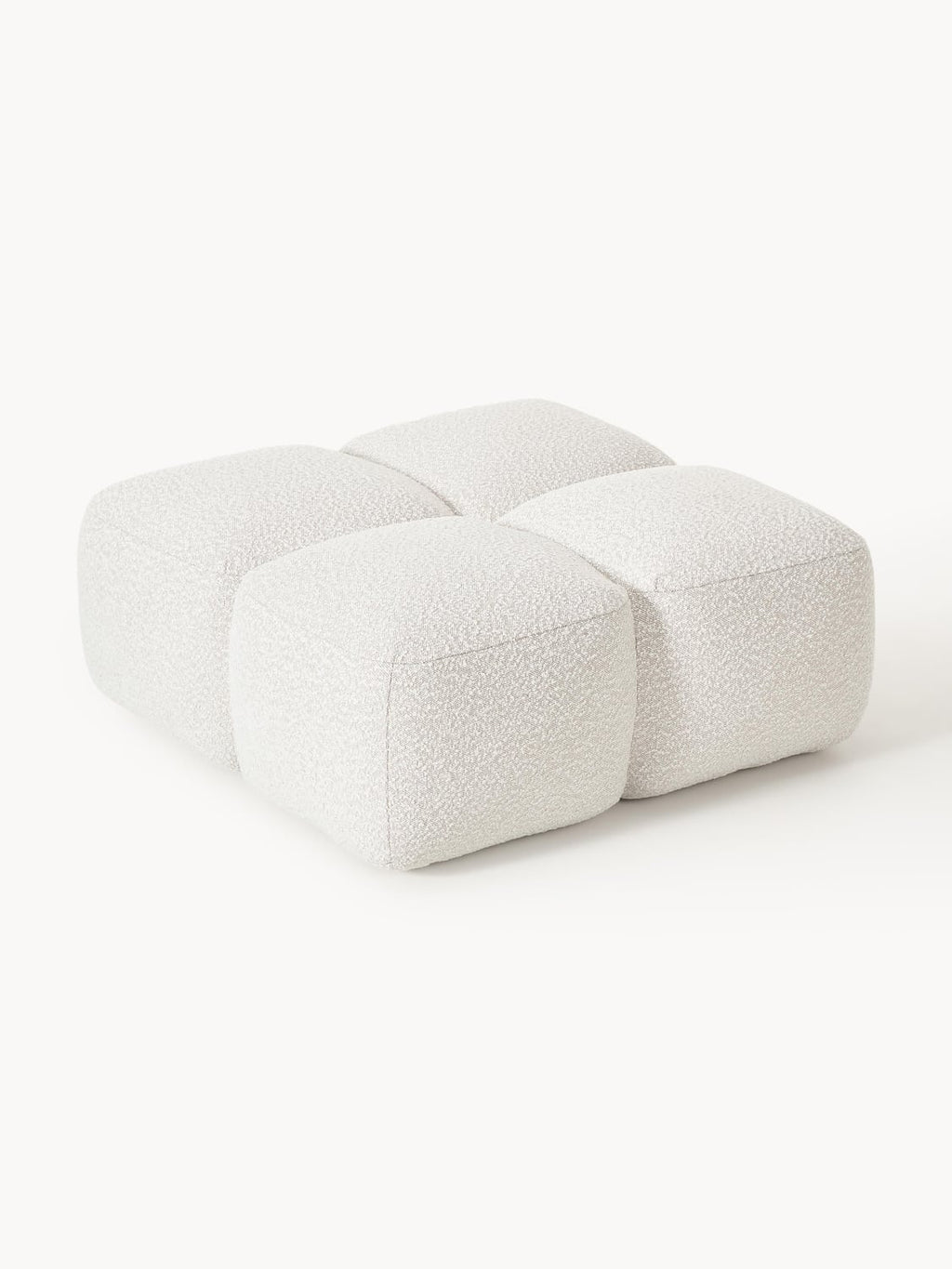 Tayla Sofa Ottoman in Bouclé — Off-White