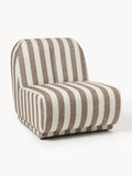 Emie Striped Bouclé Lounge Chair — Sage