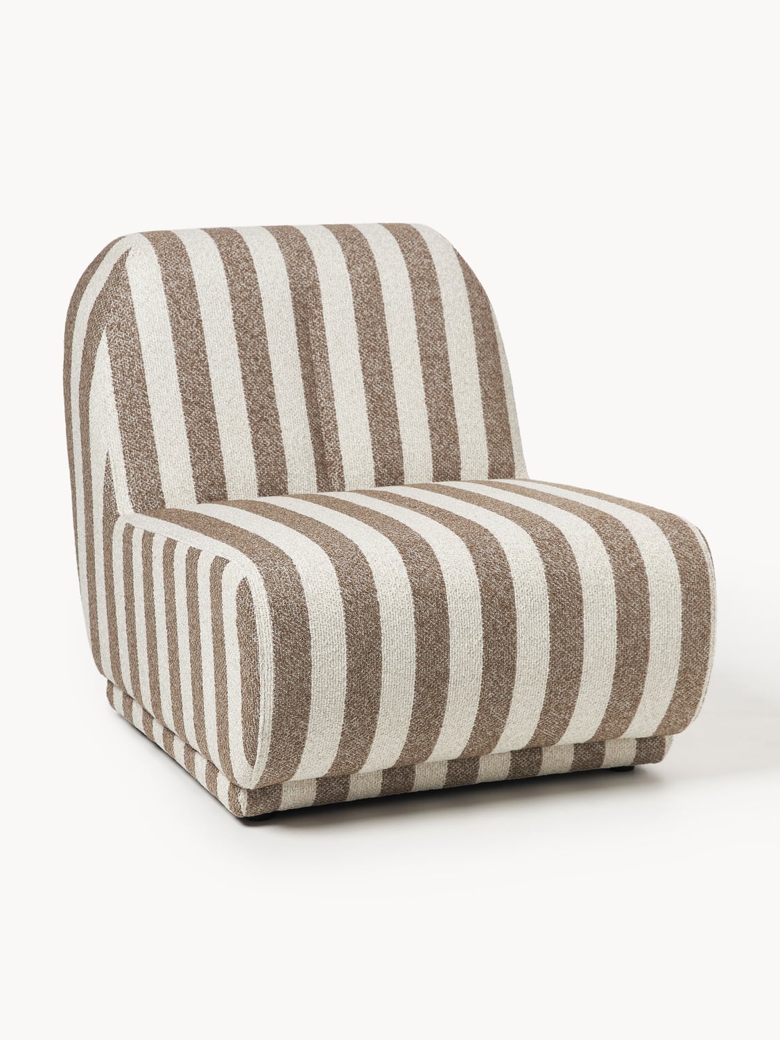 Emie Striped Bouclé Lounge Chair — Sage