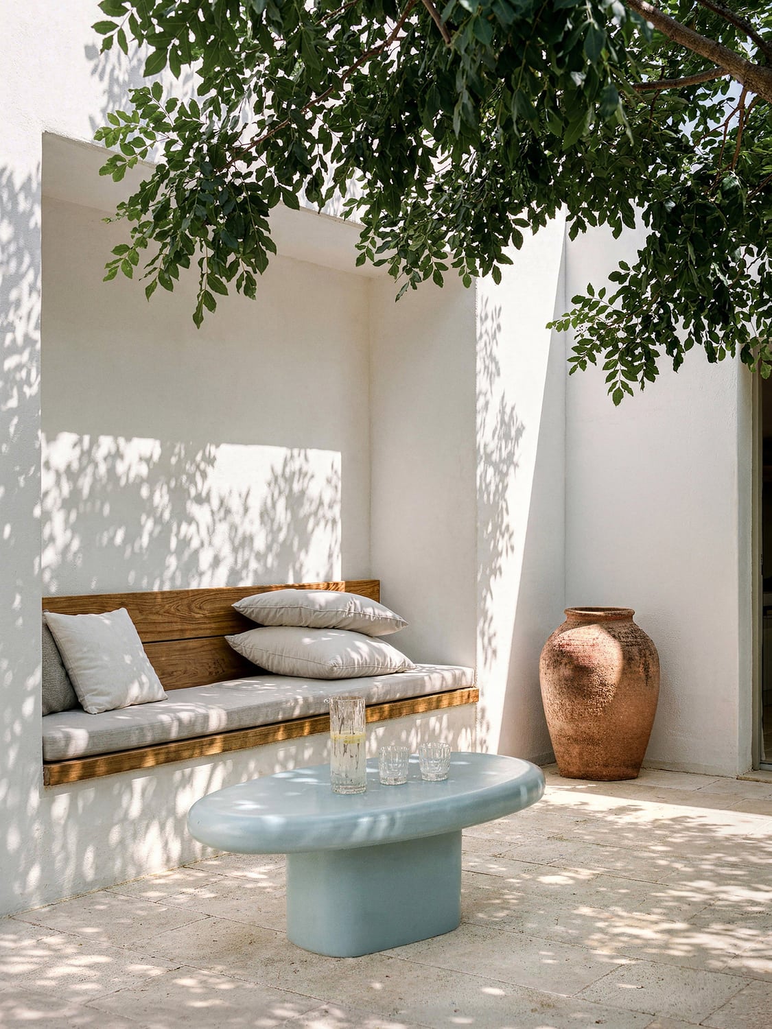 Anaya Indoor & Outdoor Coffee Table — Pearl Grey