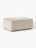 Melva Corduroy-Ottoman, B 99 x T 72 cm — Oatmeal