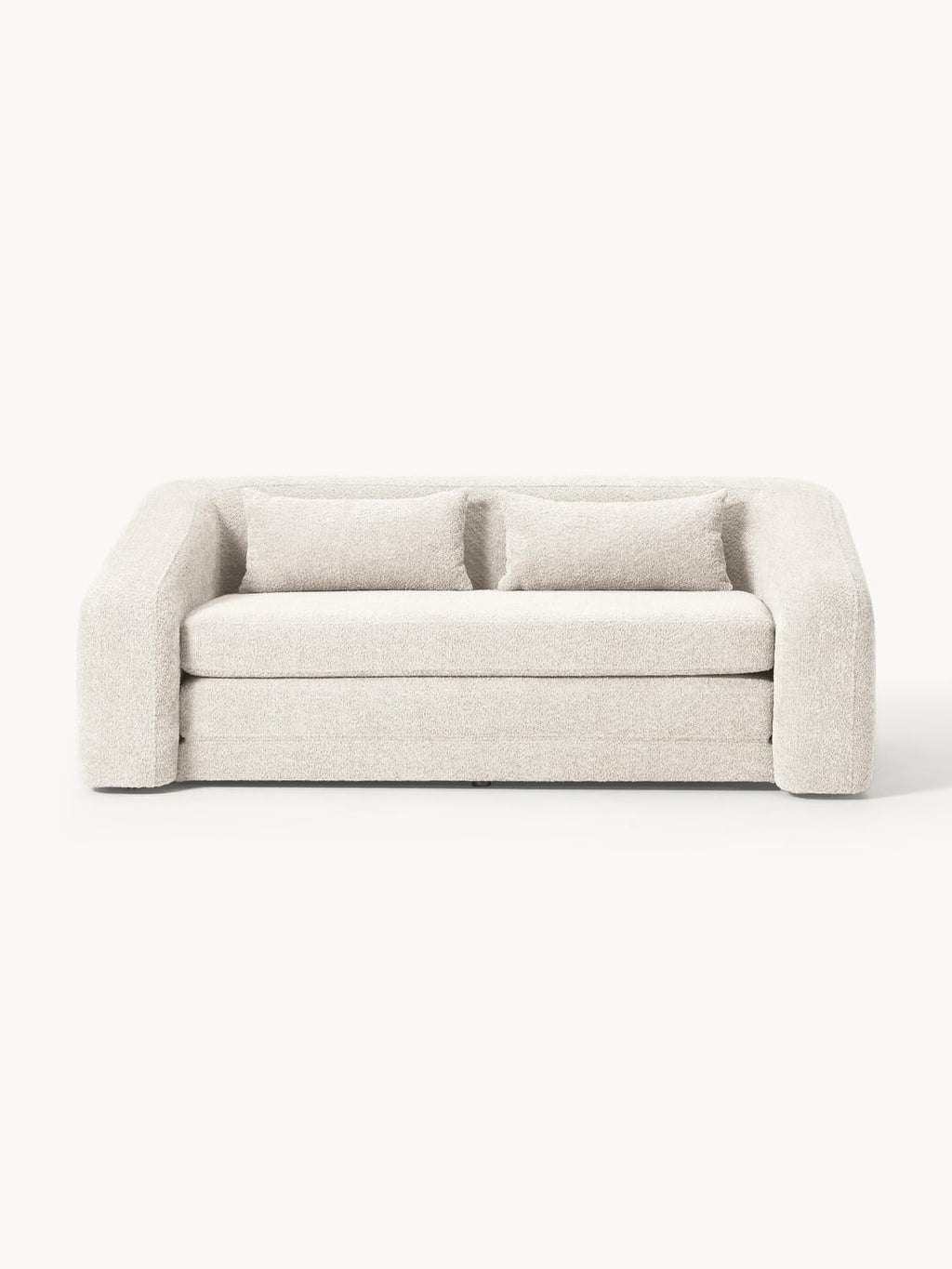 Eliot Sofa Bed (2-seater) in Teddy Bouclé — Off-White